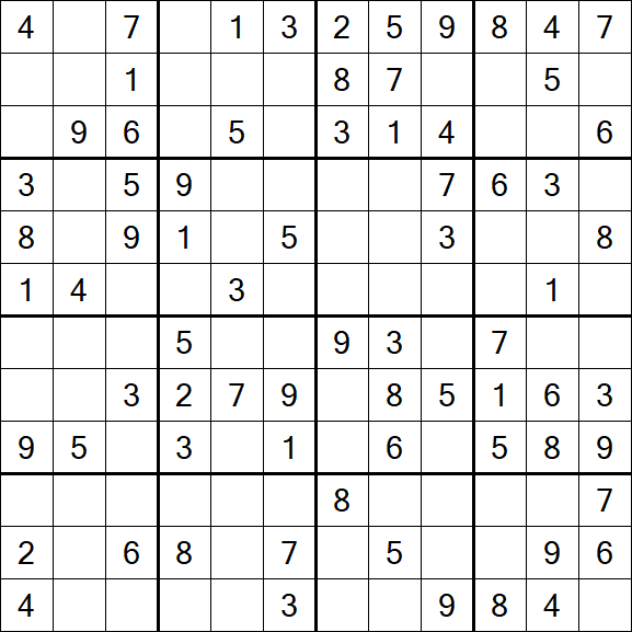 Butterfly Sudoku - Medium