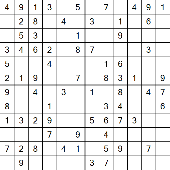 Butterfly Sudoku - Medium