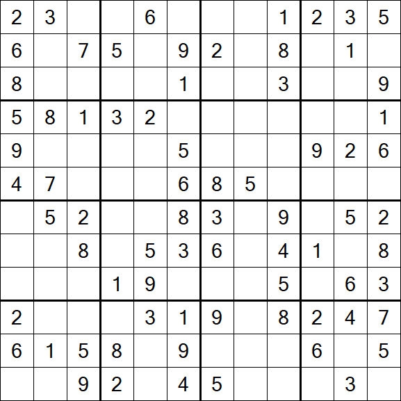 Butterfly Sudoku - Moyen