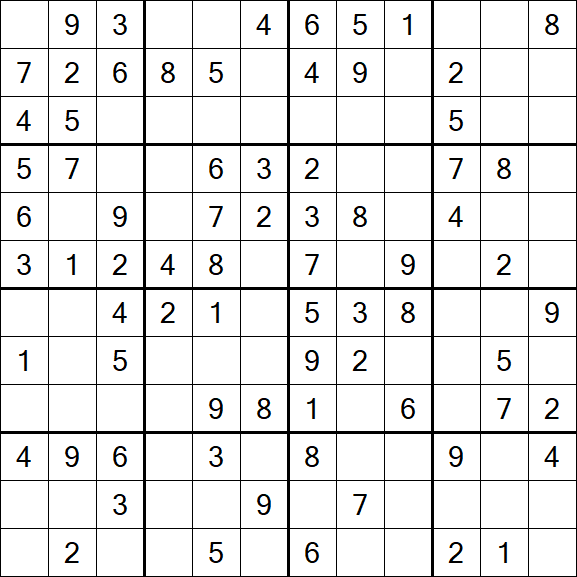 Butterfly Sudoku - Medium