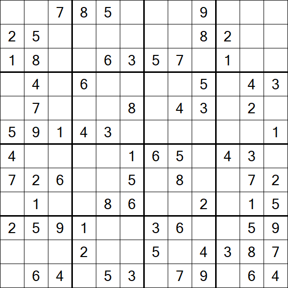 Butterfly Sudoku - Medium