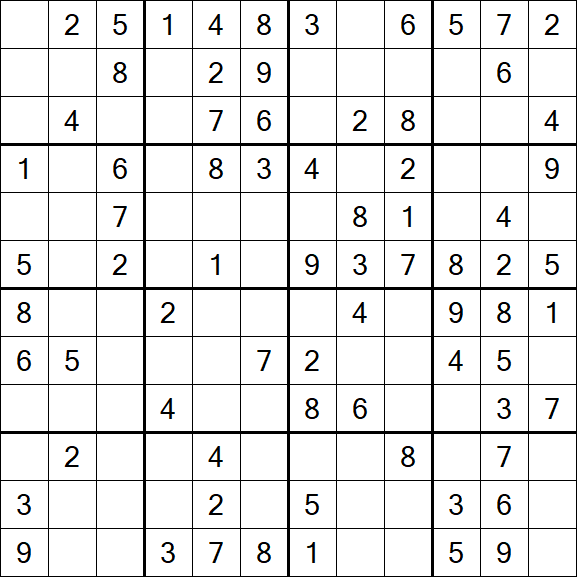 Butterfly Sudoku - Medium