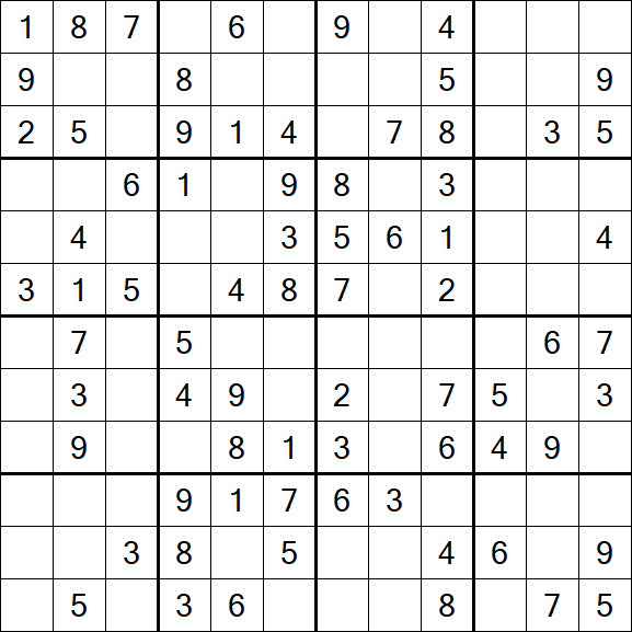 Butterfly Sudoku - Medium