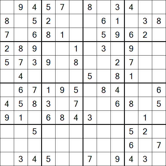 Butterfly Sudoku - Medium