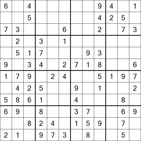 Butterfly Sudoku - Medium