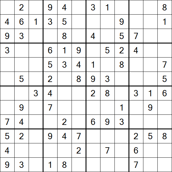 Butterfly Sudoku - Medium