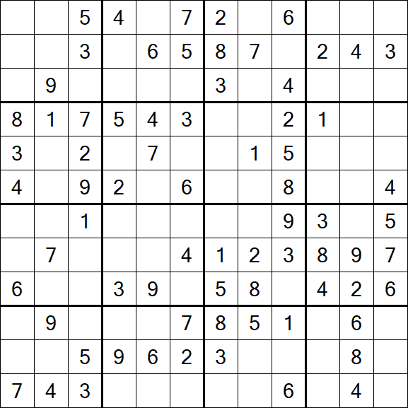Butterfly Sudoku - Medium
