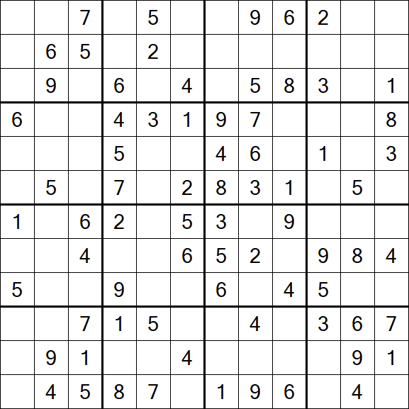 Butterfly Sudoku - Medium