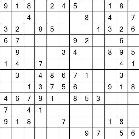 Butterfly Sudoku - Medium