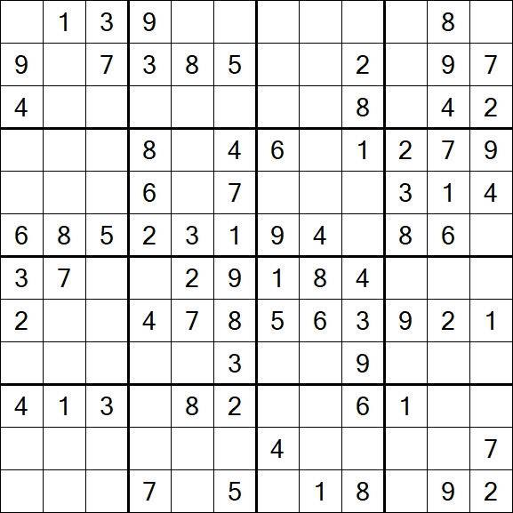Butterfly Sudoku - Medium