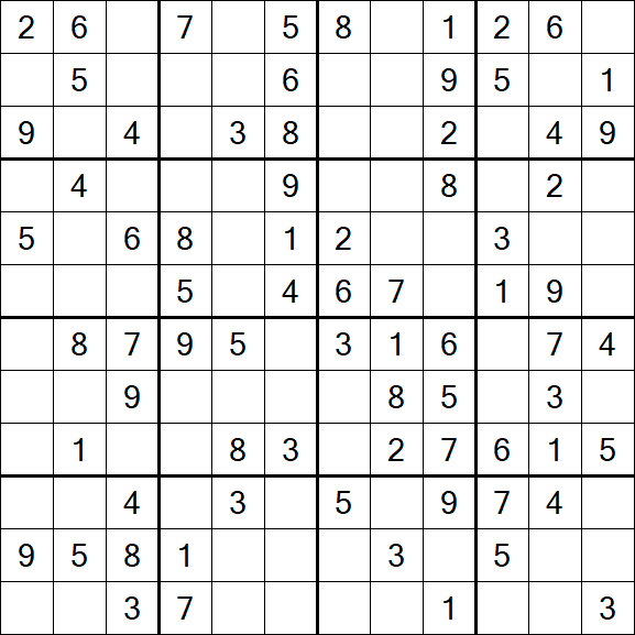 Butterfly Sudoku - Medium