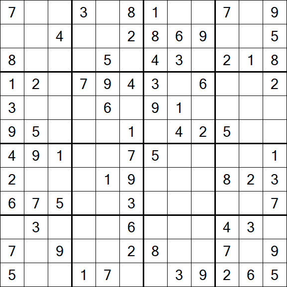 Butterfly Sudoku - Medium
