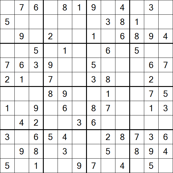 Butterfly Sudoku - Medium