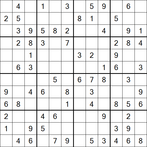 Butterfly Sudoku - Médio