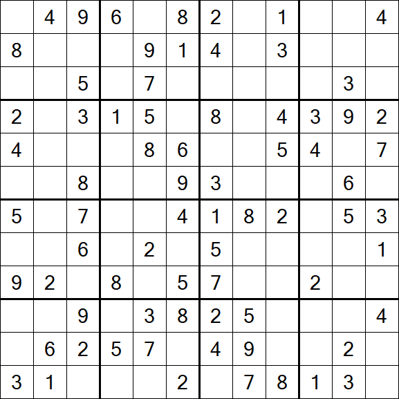 Butterfly Sudoku - Medium