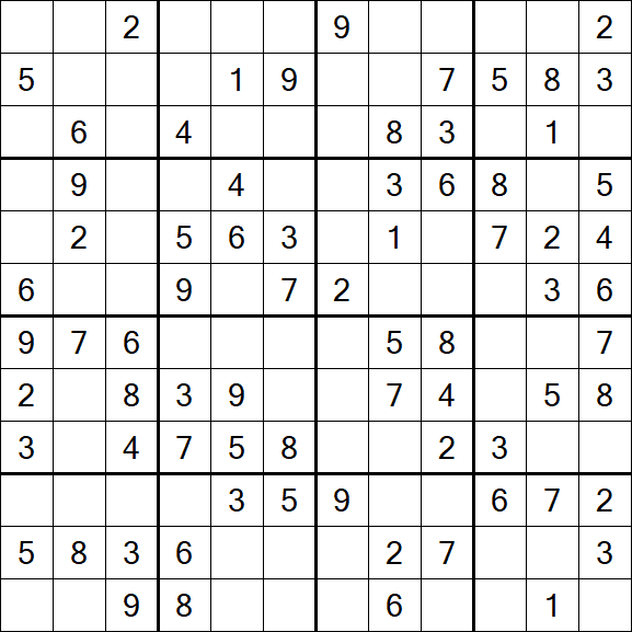 Butterfly Sudoku - Medium