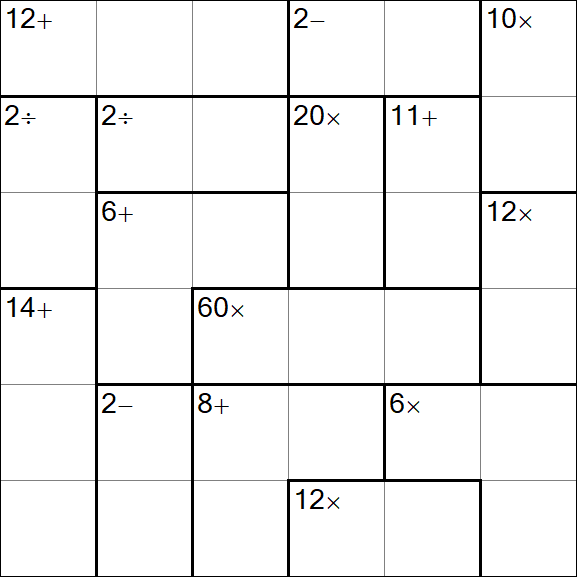 Calcudoku - Easy