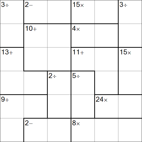 Calcudoku - Easy