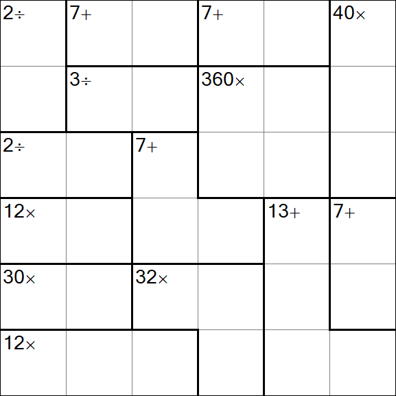 Calcudoku - Easy