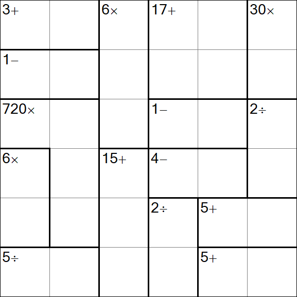 Calcudoku - Easy