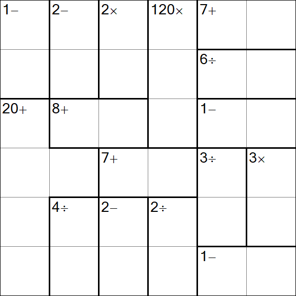 Calcudoku - Easy