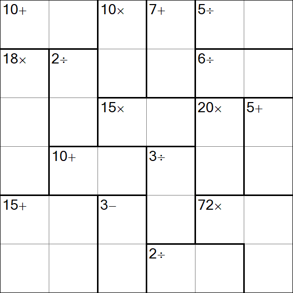 Calcudoku - Easy