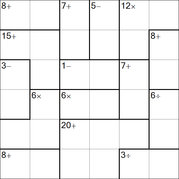 Calcudoku - Easy