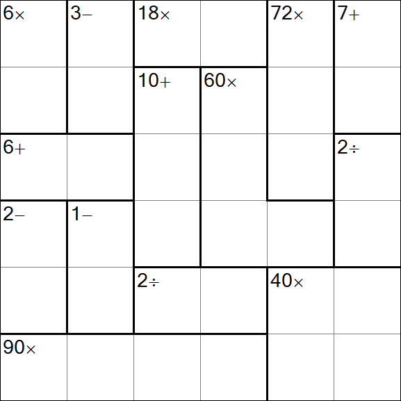 Calcudoku - Easy