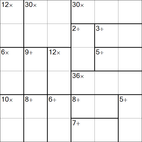 Calcudoku - Easy