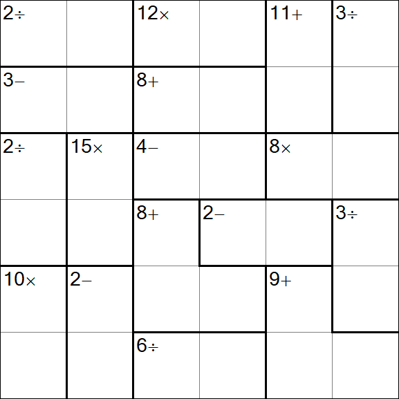 Calcudoku - Easy