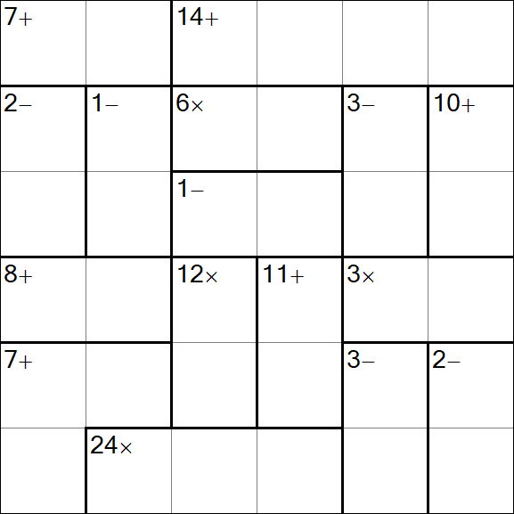 Calcudoku - Easy