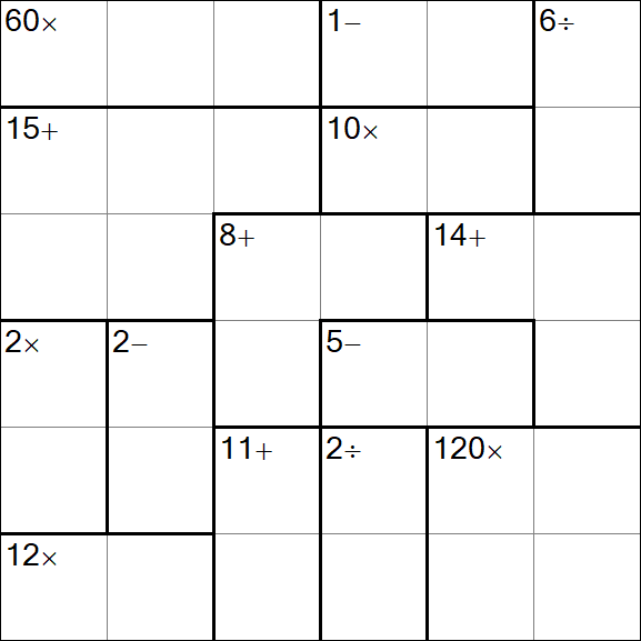 Calcudoku - Easy