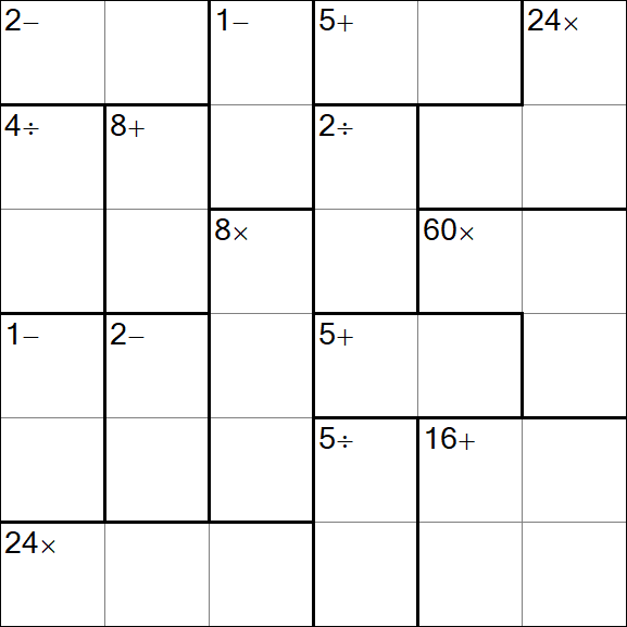 Calcudoku - Easy