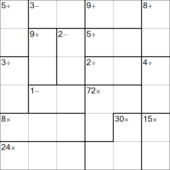 Calcudoku - Einfach