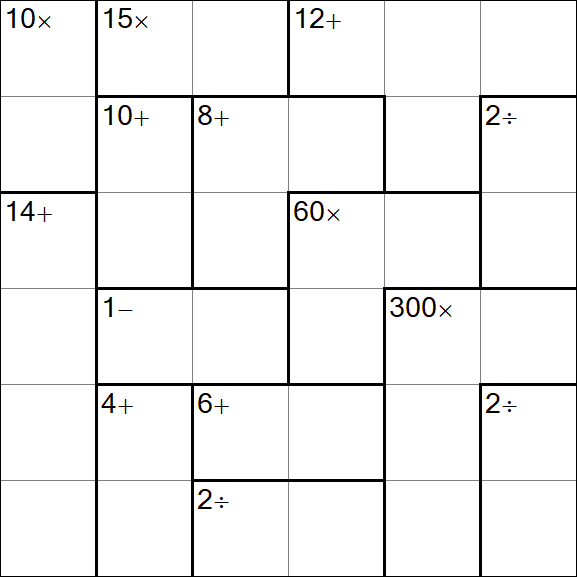 Calcudoku - Einfach