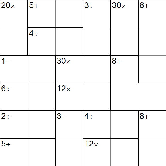 Calcudoku - Einfach