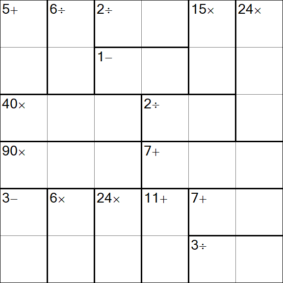 Calcudoku - Einfach