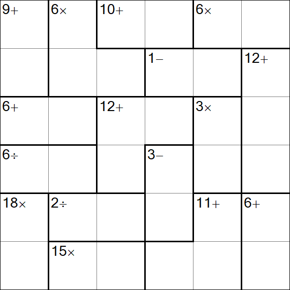 Calcudoku - Einfach