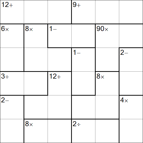 Calcudoku - Einfach