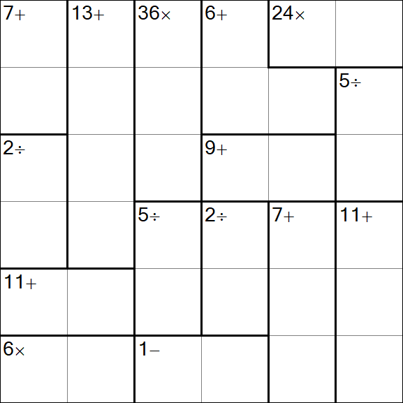 Calcudoku - Einfach