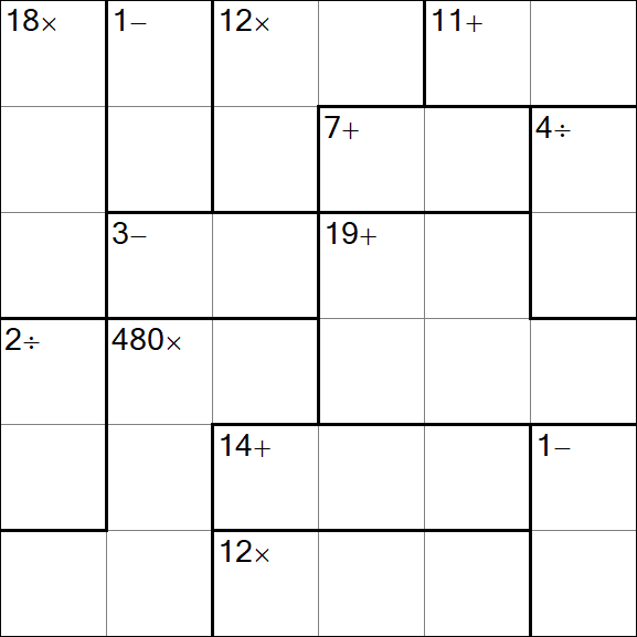 Calcudoku - Simple