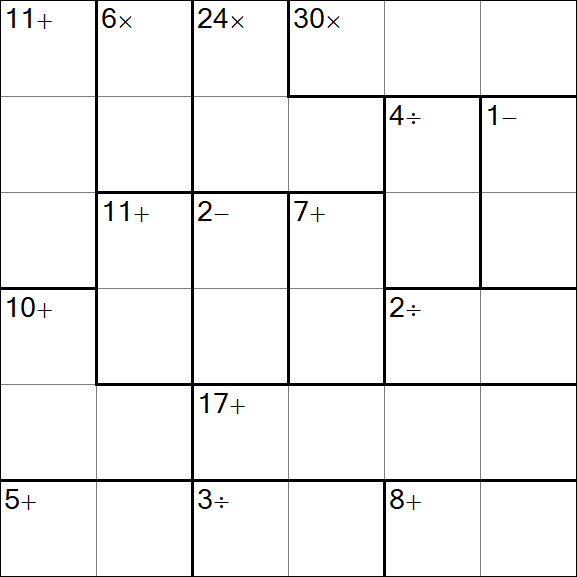 Calcudoku - Easy