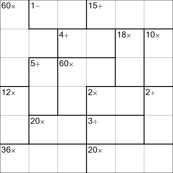 Calcudoku - Simple