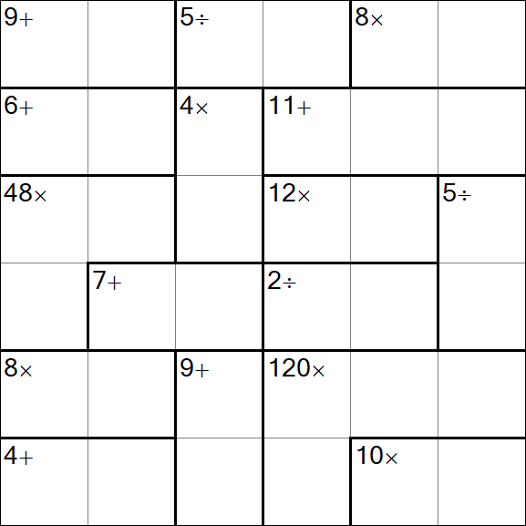 Calcudoku - Einfach