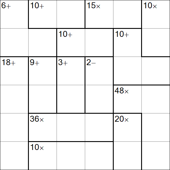 Calcudoku - Einfach