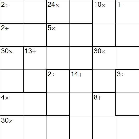Calcudoku - Einfach