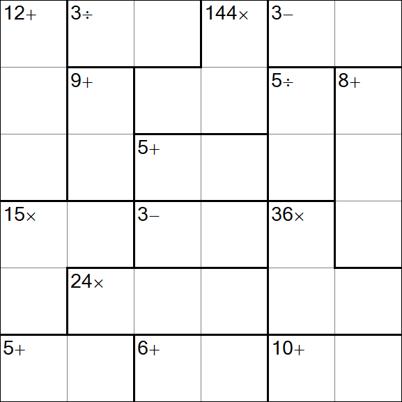 Calcudoku - Einfach