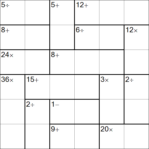 Calcudoku - Einfach