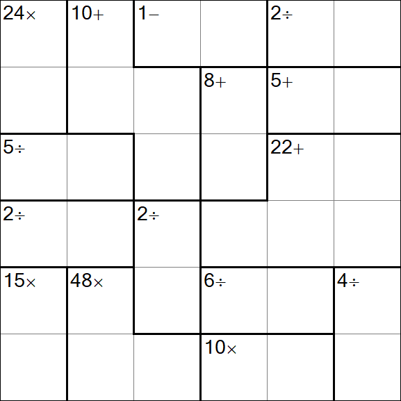 Calcudoku - Einfach