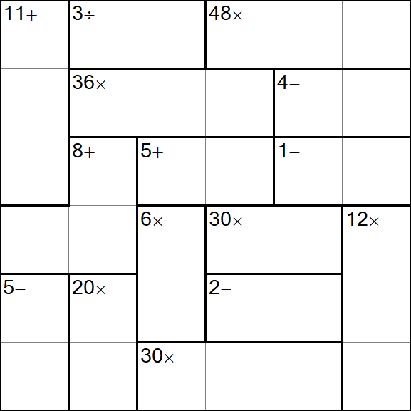 Calcudoku - Einfach